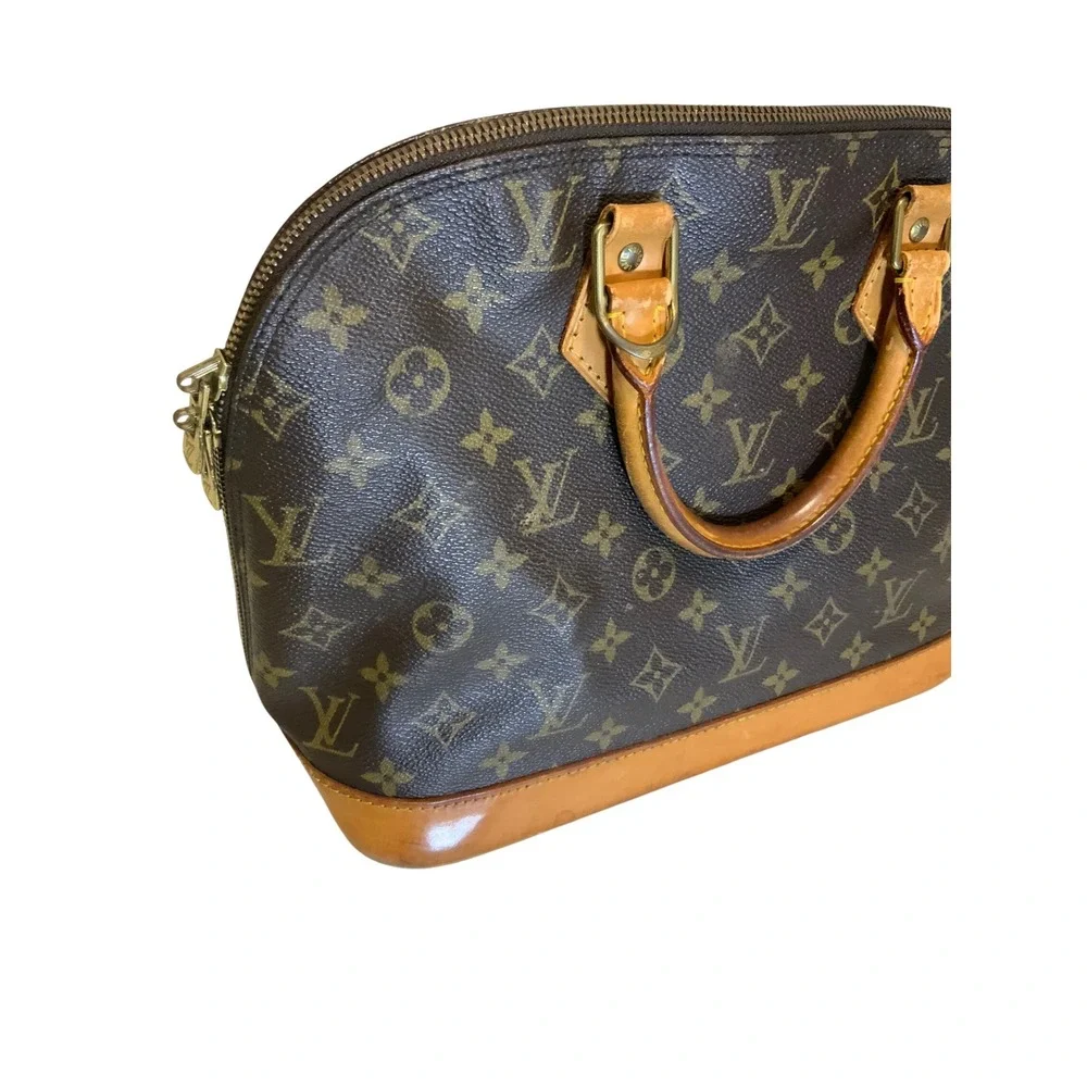 Louis Vuitton Alma PM Monogram Canvas Handbag Brown M51130 Vintage - Picture 9 of 16